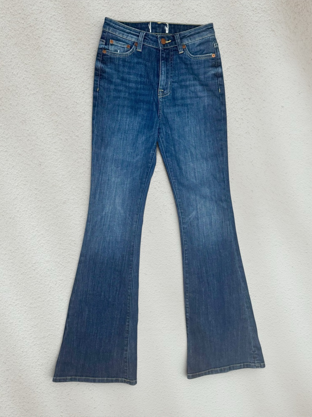 💥SALE💥 DUER High Rise Retro Flare Jean Performance Denim Dark Rinse 25X32